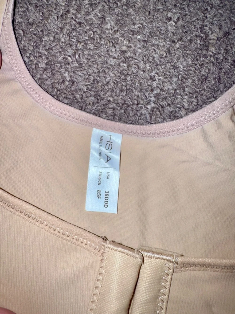 Front-Closure Support Bra in Nude - Comfortable Everyday Wear